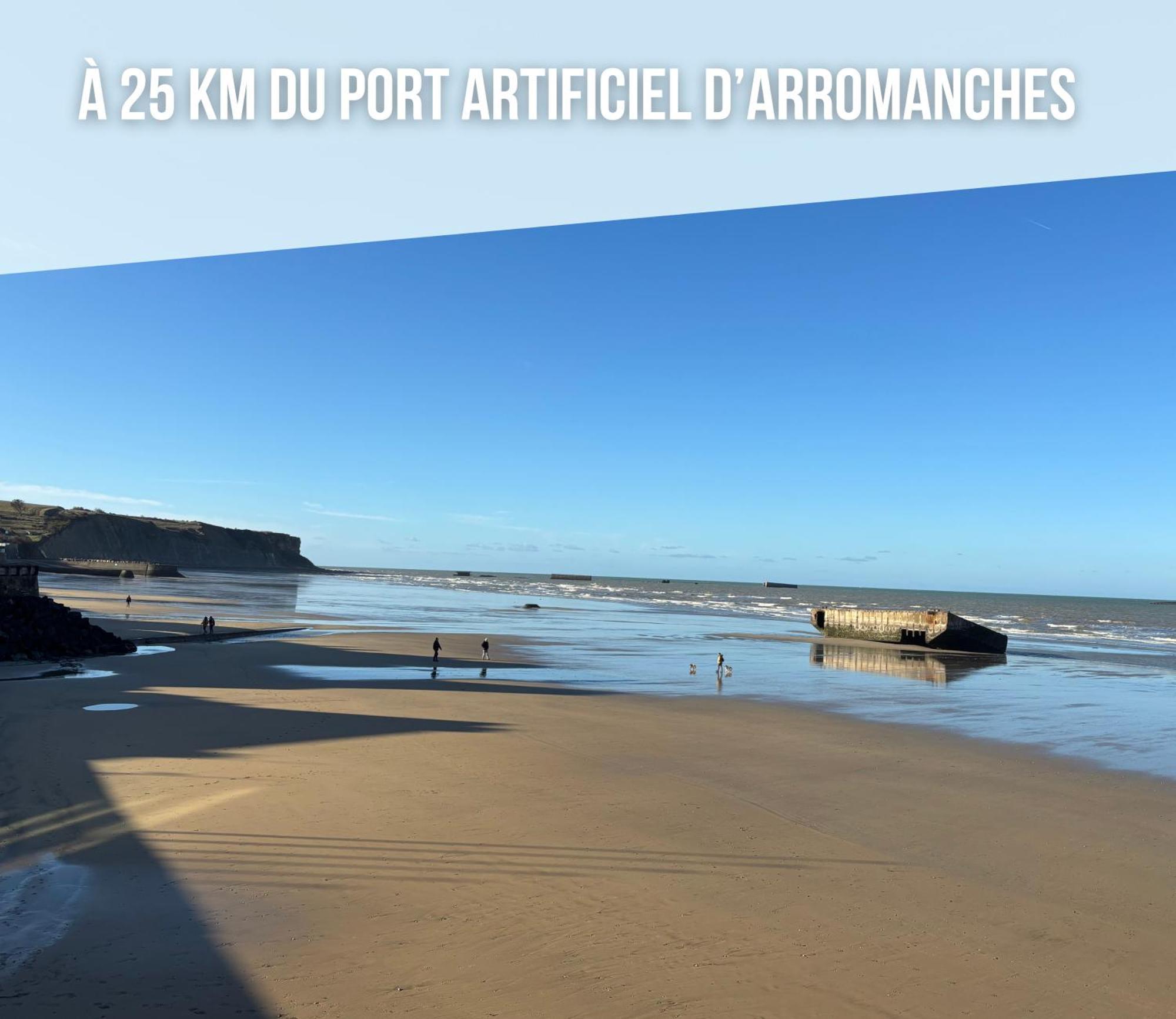 Maison Lumineuse: Spacious Stay near Omaha Beach Trevieres Exterior photo